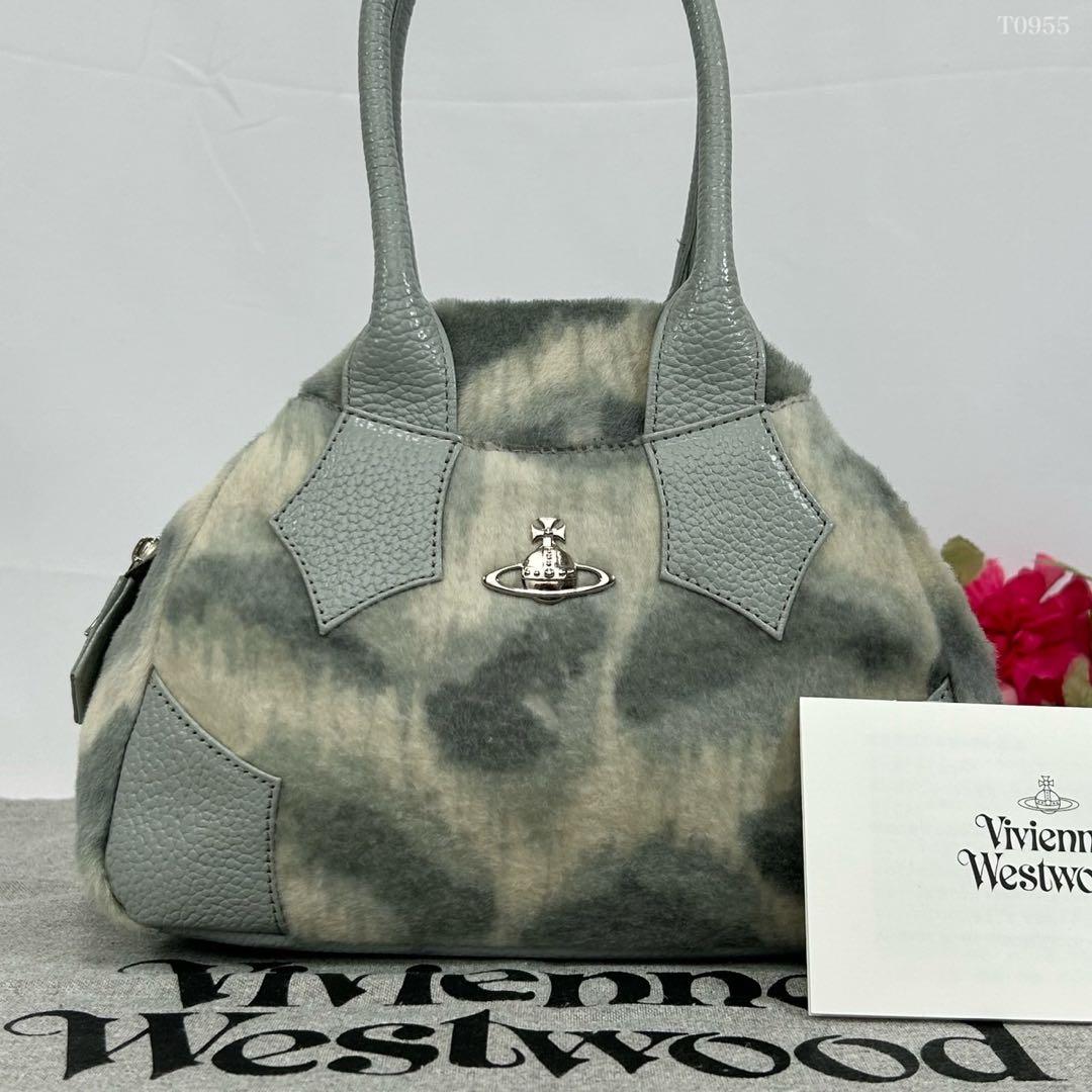 【極美品】ヴィヴィアンウエストウッド ヤスミン ハンドバッグ アニマル オーブ