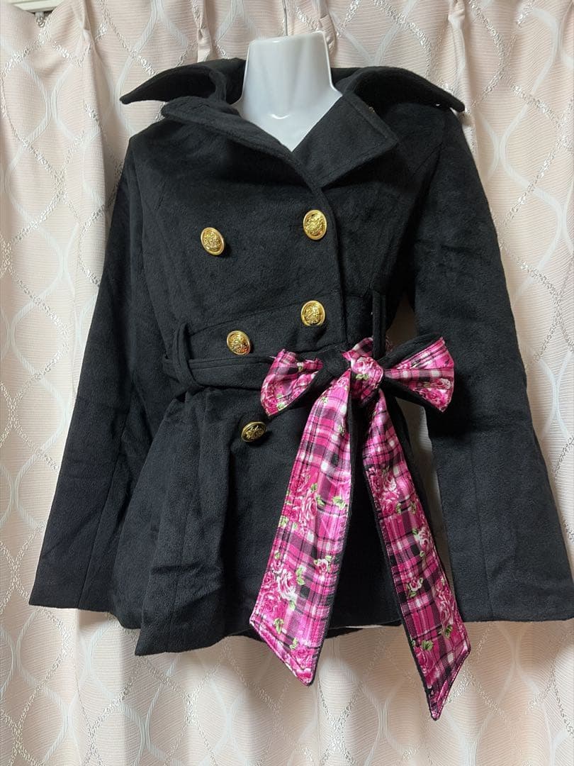 MARS新品　Sugar Gloss チェック　リボン　コート