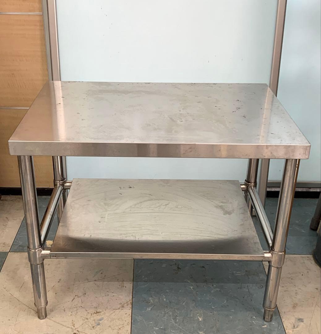 業務用ステンレス作業台 調理台 高さ590㎜×幅750㎜×奥行530㎜