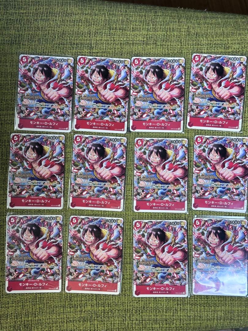 極美品　鑑定用　12枚　モンキー・D・ルフィ SR パラレル スタンダードバトル モンキー・D・ルフィ(SR/パラレル)(ST01-012) - トレカプラザ55通販店