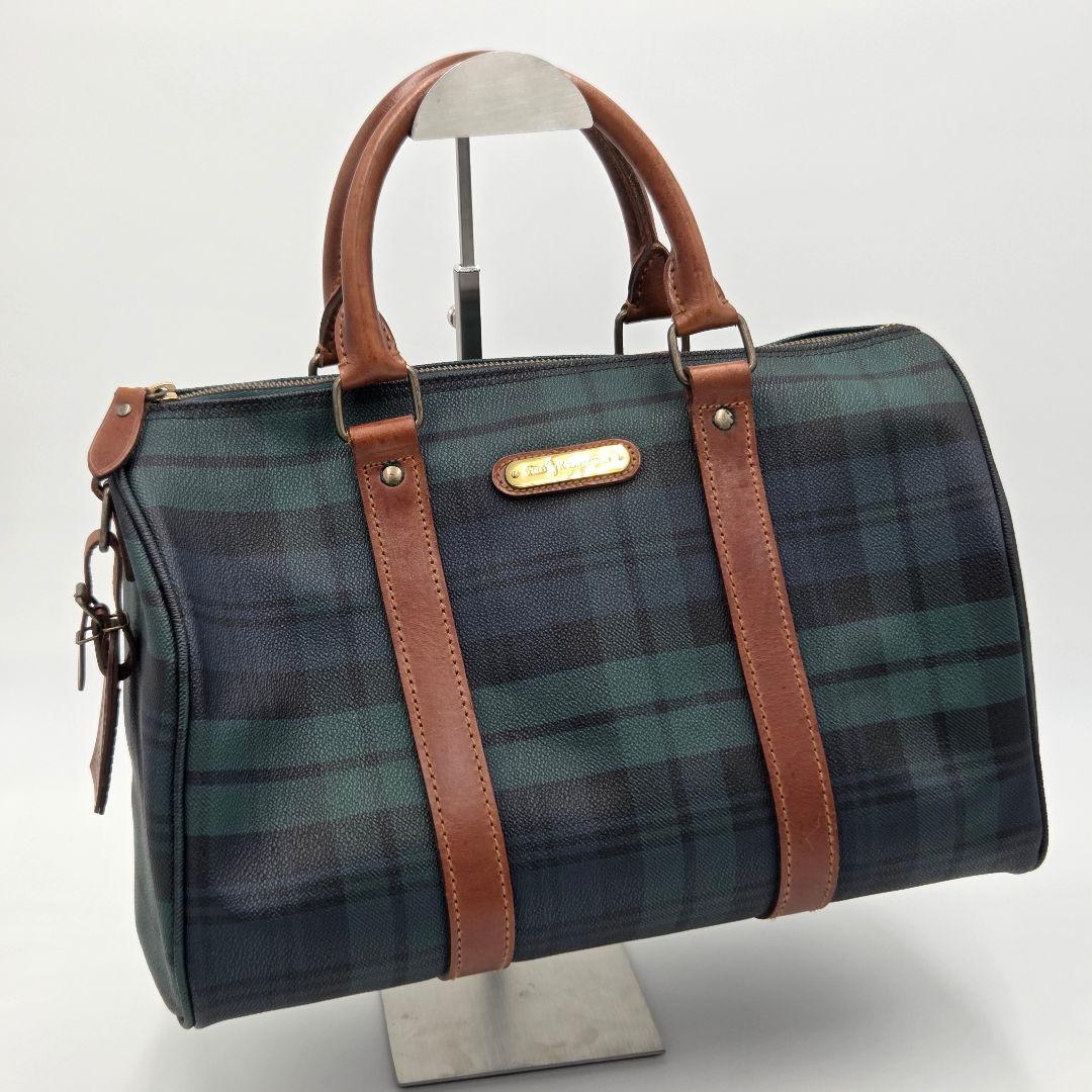 【極美品】ポロラルフローレン チェック ボストンバッグ 旅行 ビンテージ ラスト 中古・古着通販】POLO RALPH LAUREN (ポロ・ラルフローレン) オールド