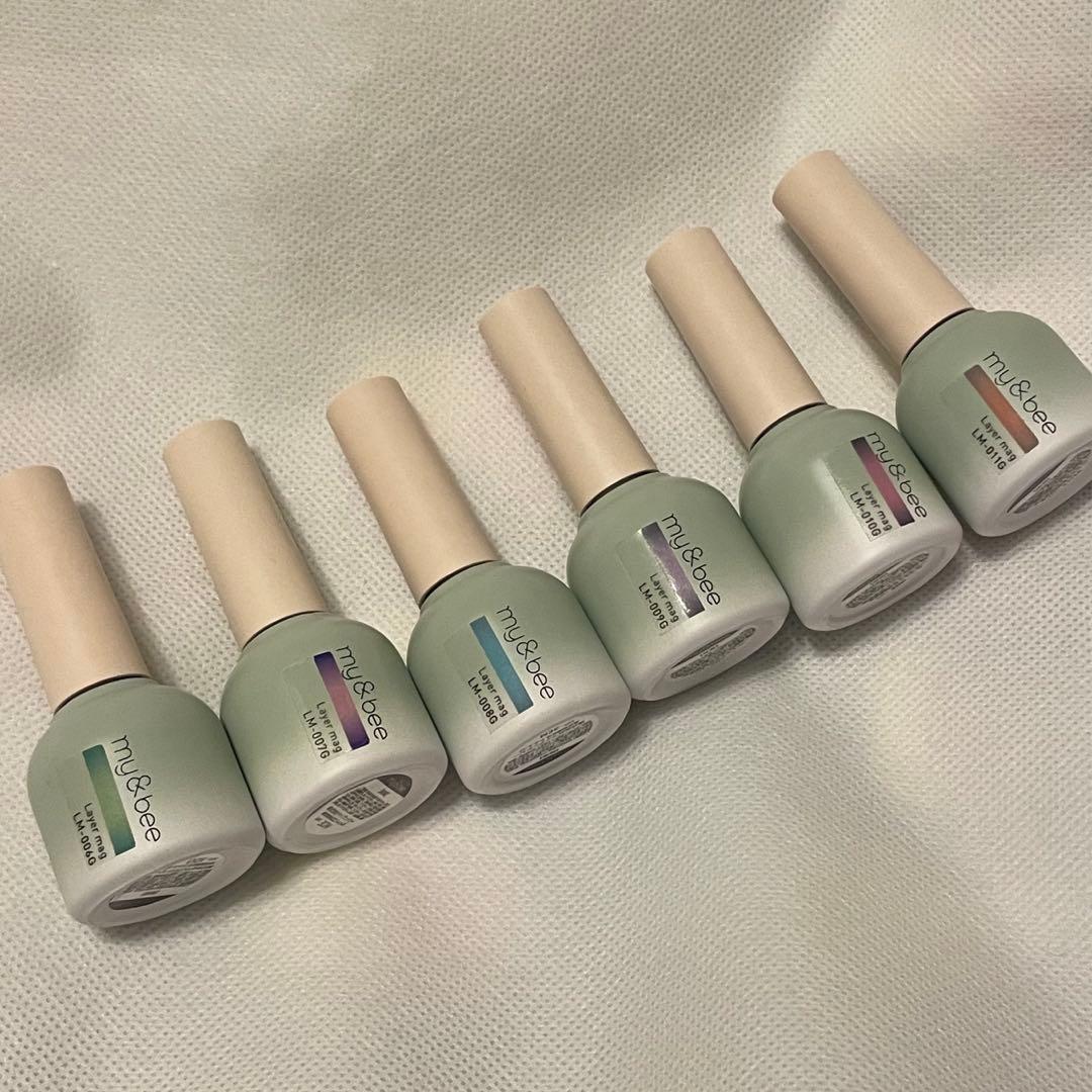 my&bee マイビー レイヤーマグセット ジェルネイル マグネットネイル 楽天市場】my&bee マイビー レイヤーマグセットA 8ml 5色セット LM