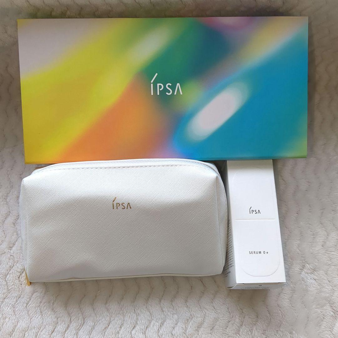 【新品未使用】 IPSA セラム0e箱あり おまけボックス＆ポーチ付き‼️ セラム 0 e / イプサ(美容液, スキンケア・基礎化粧品)の通販 - アット