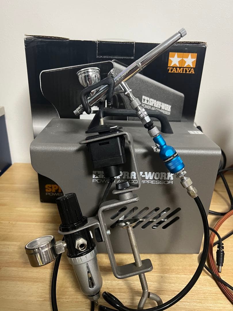 TAMIYA スプレーワークパワーエアーコンプレッサー タミヤエアーブラシシステム スプレーワーク パワーコンプレッサー