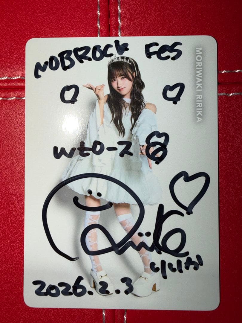 森脇梨々夏 サイン入りカード