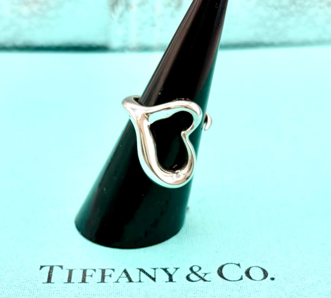 美品TIFFANY&Co. ティファニー オープンハートリングSV925 11号