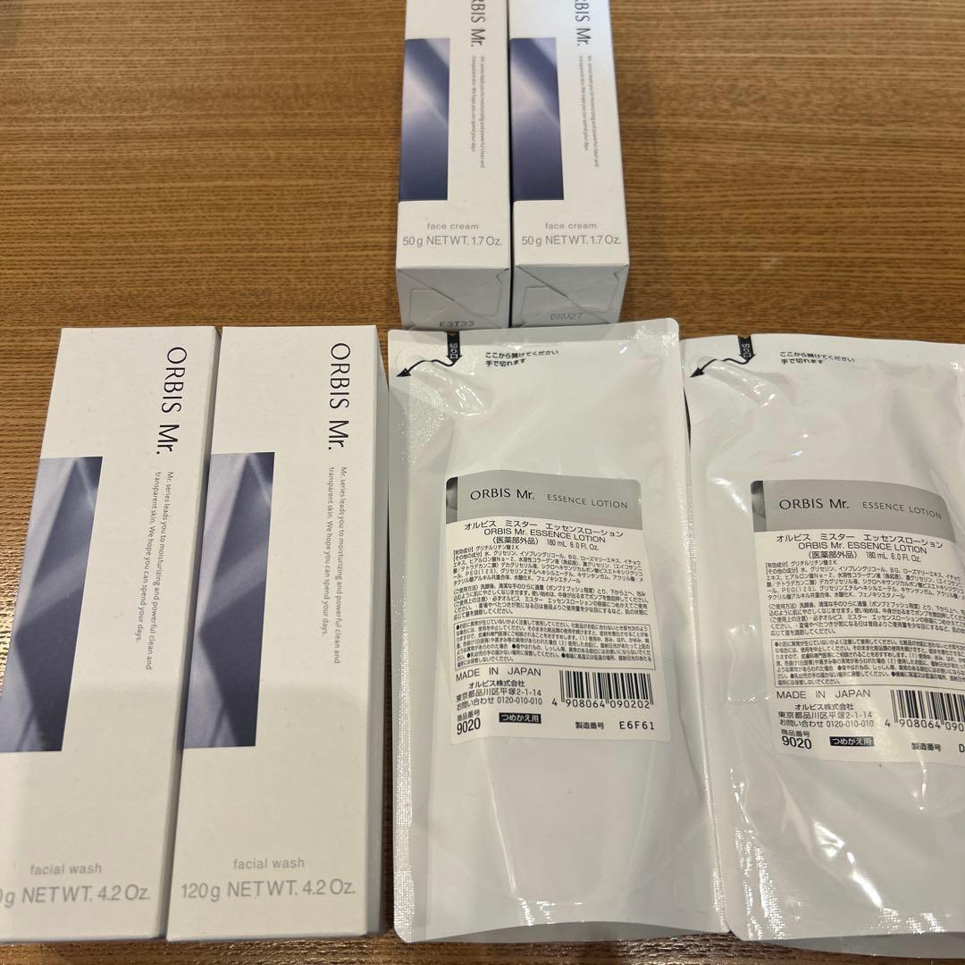 ORBIS Mr. フォーミングウォッシュ、ローション 、クリーム　各2個セット