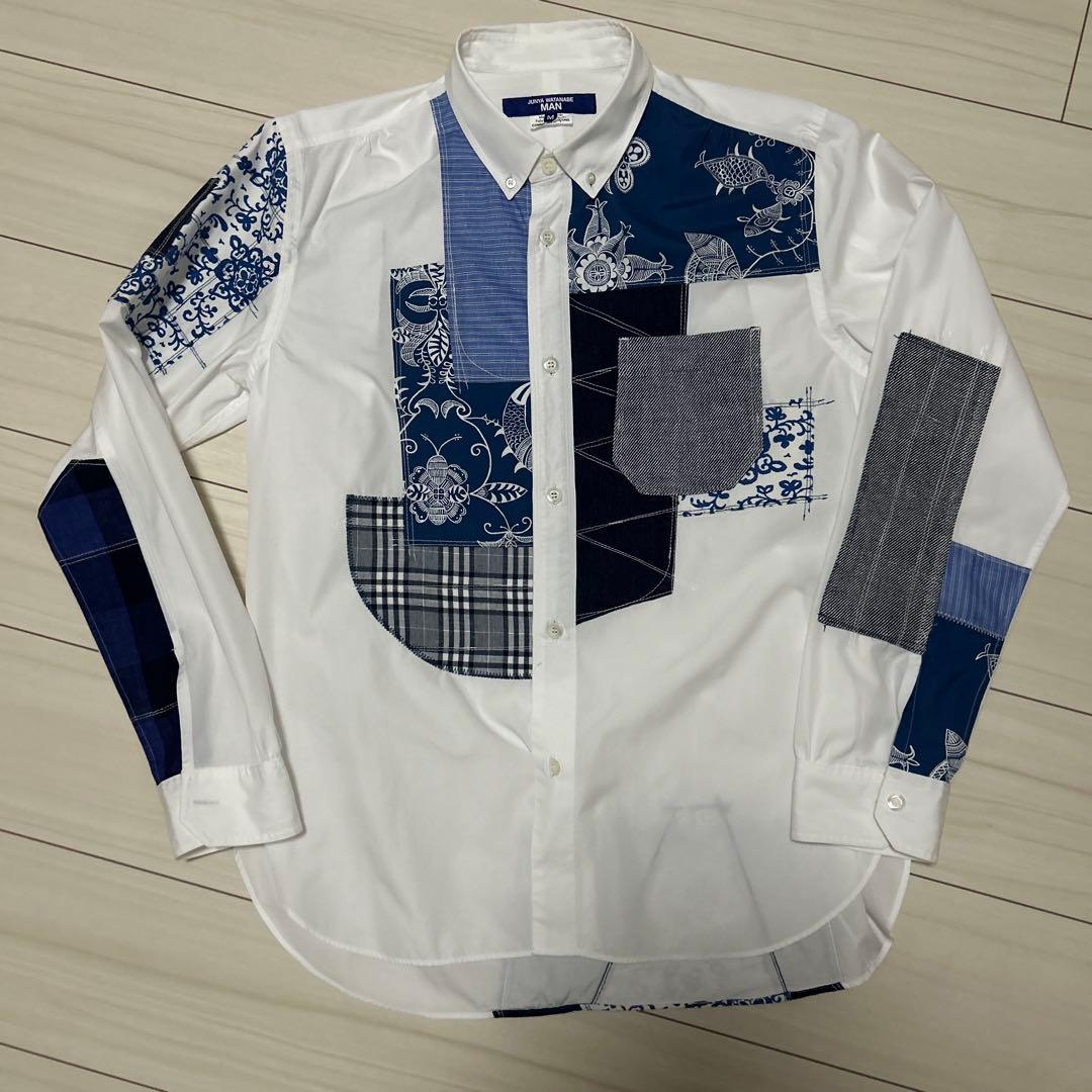 JUNYA WATANABE MAN パッチワークシャツ M