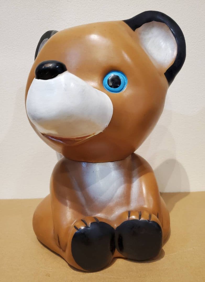 徳陽相互銀行 トクちゃん 貯金箱 カウンターサイズ ノベルティ レトロ　ソフビ