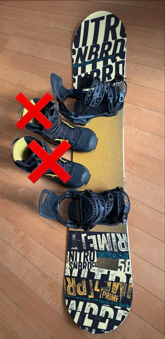 【札幌市直接受渡し】スノーボード２点セット　ナイデッカースーパーマチック 札幌市直接受渡し】スノーボード2点セット ナイデッカースーパー