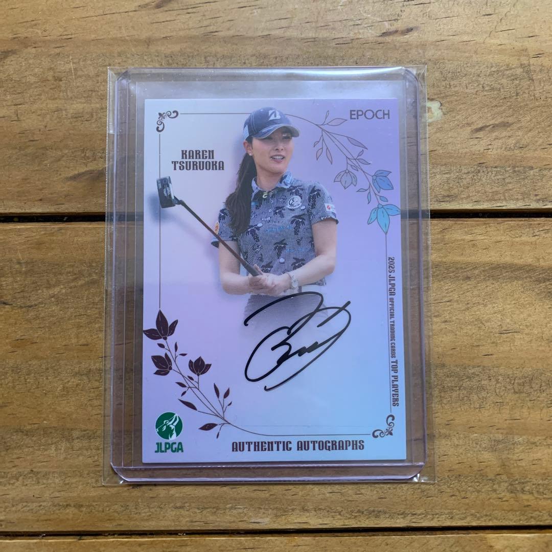 Epoch 2025 JLPGA 鶴岡果恋 直筆サインカード‼︎ - メルカリ