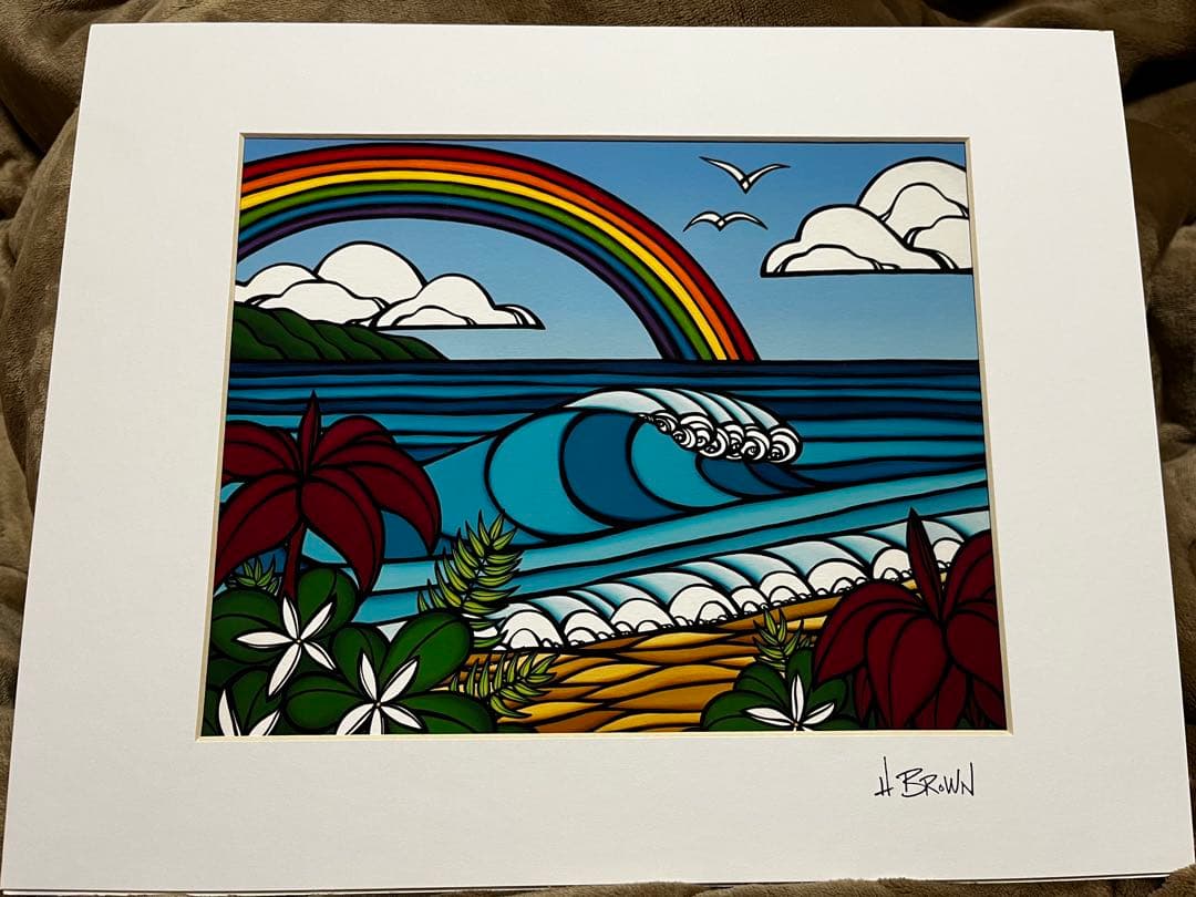 絵画 HeatherBrown Art Print NorthShoreRainbow ノースショアレインボー-製品-ヘザーブラウンアート – Heather Brown Art