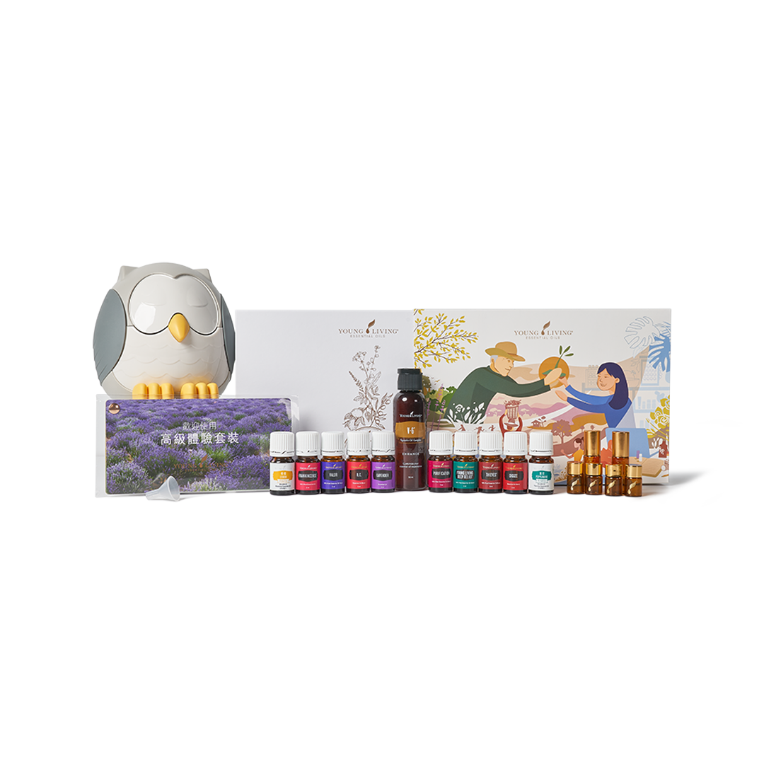 Premium Experience Kit with Feather the Owl Diffuser | Essential