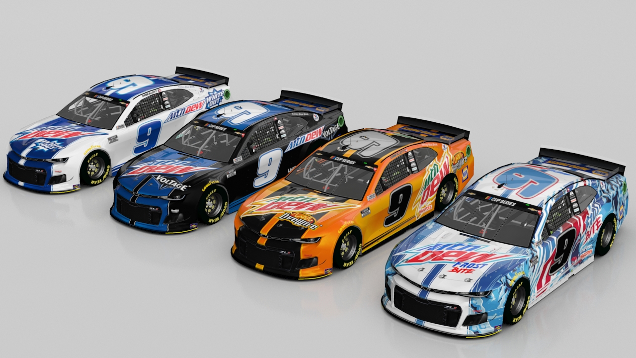 MENCS19 Chase Elliott Mountain Dew 9 Pack | Stunod Racing