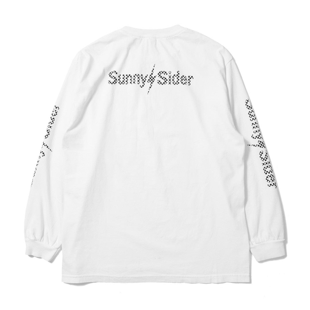 2025 AW / SunnyChecker LongsleeveTshirt White – サニーシーサイダー